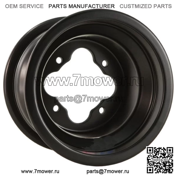 DWT Black A5 Rolled Lip 4+1 Переднее заднее колесо 10 дюймов 10x5 4+1 4/110 Polaris RZR170
