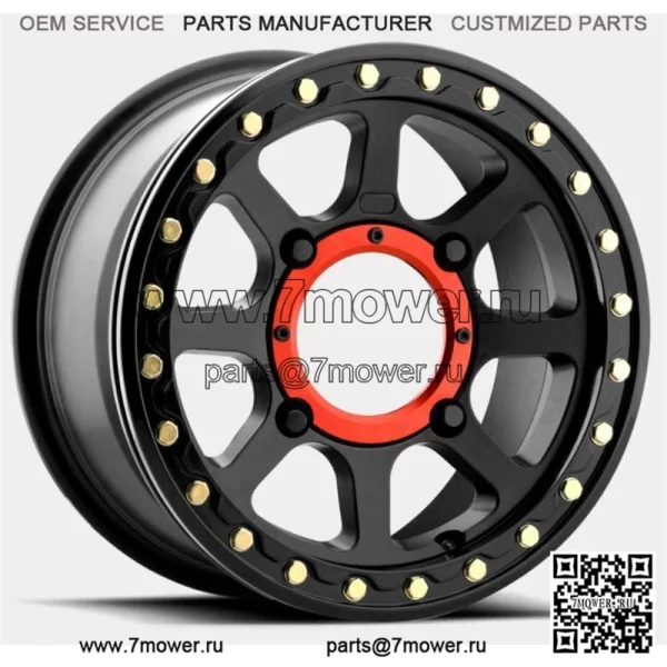 KMC XD KS234 Addict 2 Beadlock UTV Алюминиевый обод 15x6 4/137 Black Satin (Для: Can-Am)