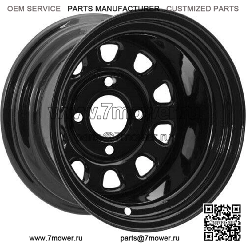 (ITP) Дельта стальные диски черные 14X7 4/137 4+3 12MM 1422319014B 0231-0034 (Для: Can-Am)