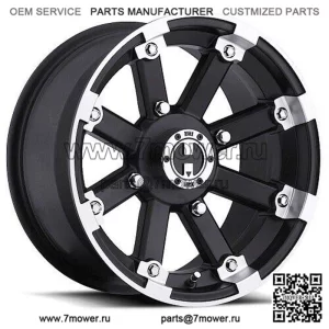 Колесо UTV Vision 393 15x8 с блокировкой Matte Black Mach Lip 4x137 (-10,2 мм) (для: Can-Am)