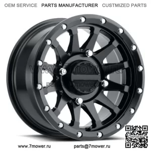 15x6 Raceline A95B Trophy UTV, черные колеса 4x137 (40 мм) (для: Can-Am)