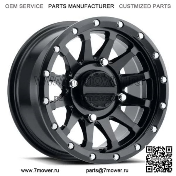 15x6 Raceline A95B Trophy UTV, черные колеса 4x137 (40 мм) (для: Can-Am)