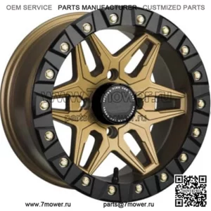 Комплект колес для квадроцикла/UTV, 14 дюймов Sedona Split Six Beadlock Bronze 6 4/137 5+2 CAN (для: Can-Am)