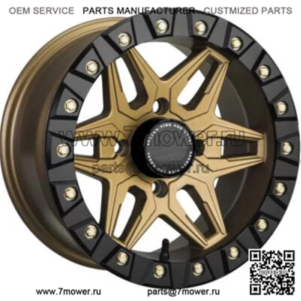 Комплект колес для квадроцикла/UTV, 14 дюймов Sedona Split Six Beadlock Bronze 6 4/137 5+2 CAN (для: Can-Am)