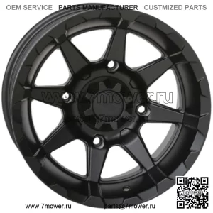 Колесо STI HD6 Matte Black UTV/ATV 14x9 4/137 5+4(+10 мм) (14HD6279) (Для: Can-Am)