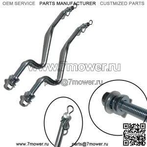2 комплекта подъемных рычагов деки косилки подходят для John Deere L120, L130, 100 GX20497