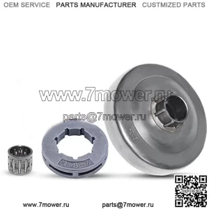 3/8 "-7T Барабан звездочки сцепления подходит для бензопилы Husqvarna 340 345 350 445 450 E 346 XP, подшипник звездочки сцепления.