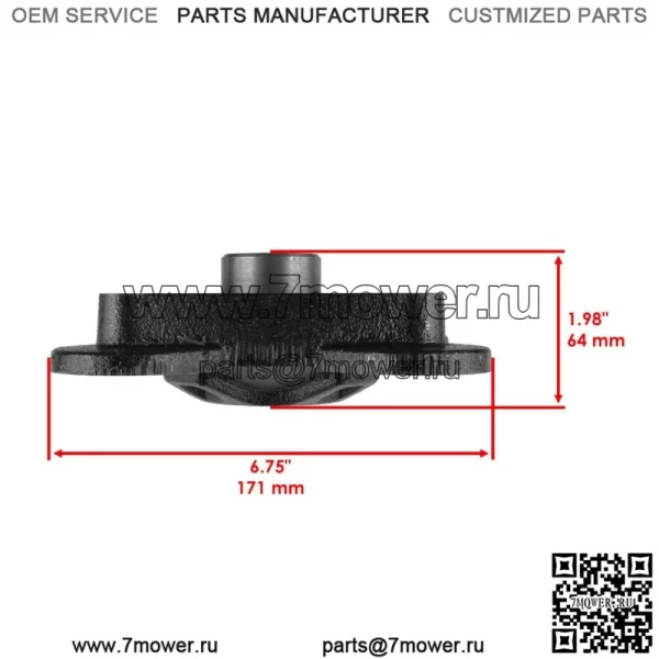 Ступица переднего и заднего колеса для Polaris RZR XP 1000 2014-20 / RZR XP 4 1000 2014-17 /4X (для: Polaris) - Image 2