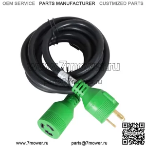 3-контактный удлинитель генератора, 30 А, 10 футов, 10 футов NEMA L5-30P/L5-30R, 125 В