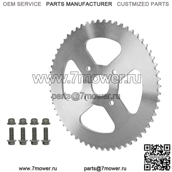 Звездочка заднего ведущего колеса 420 60T для Coleman BT200X CT200U Trail 200 CT200U-EX Baja Warrior Heat Massimo MB165 MB200 196cc 5,5 6,5 л.с. Powersports, детали мини-велосипеда