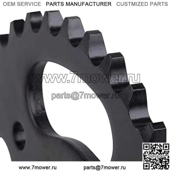 35-цепная цепь, 75-зубчатая задняя звездочка, совместима с Coleman CT100U Trail Motovox MBX10 MBX11 MM-B80, классические электрические мини-велосипеды мощностью 1000 Вт, картинг, профиль трайка для дрифта, 6 отверстий - Image 3