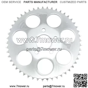 Хромированная звездочка заднего колеса  с 51 зубом Harley Big Twin Evo (Для: Harley-Davidson)