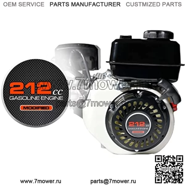 Ручной стартер с двигателем 212 куб.см Stciker для Predator 212 Coleman BT200X CT200U, мини-велосипед 200 куб.см, KT196 Go Kart, шнур для запуска Honda 6,5 л.с. GX160 196, двигатель Hisun, черный обсидиан - Image 3