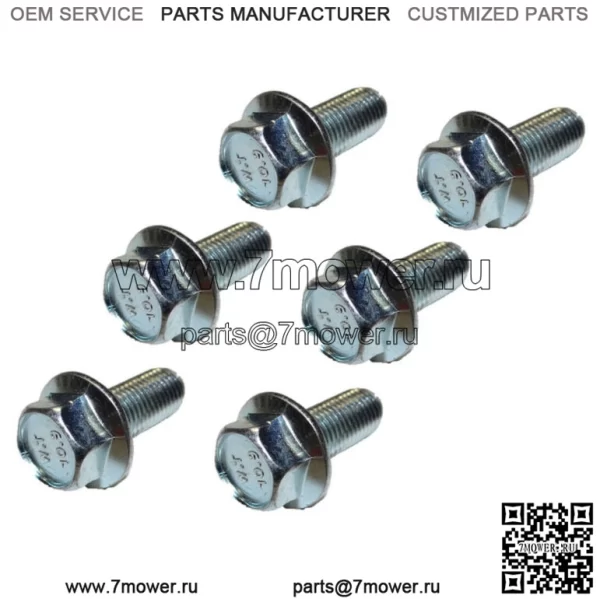 (6 шт.) Болт ножа подходит для John Deere 19M7786 L100 L110 L118 L120 L130 1642 1742