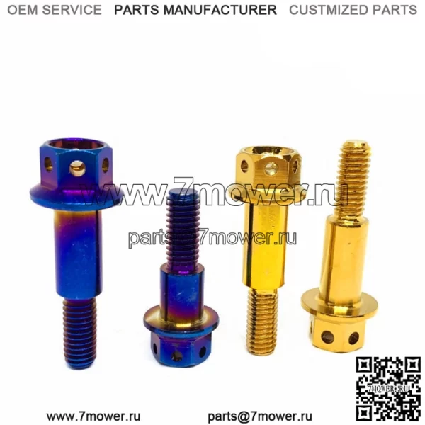 Y15ZR мотоциклетные обожженные титановые винты M6, внешний шестигранный болт, гайки для тормозного насоса толкающего типа, модифицированные детали - Image 3
