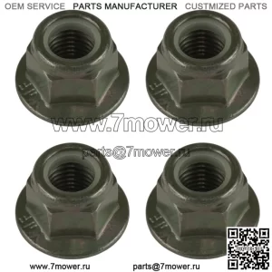4x гайки Nyloc с фланцем для крепления амортизатора для Polaris Ranger Crew XP 1000 2021-2022 (для: Polaris)
