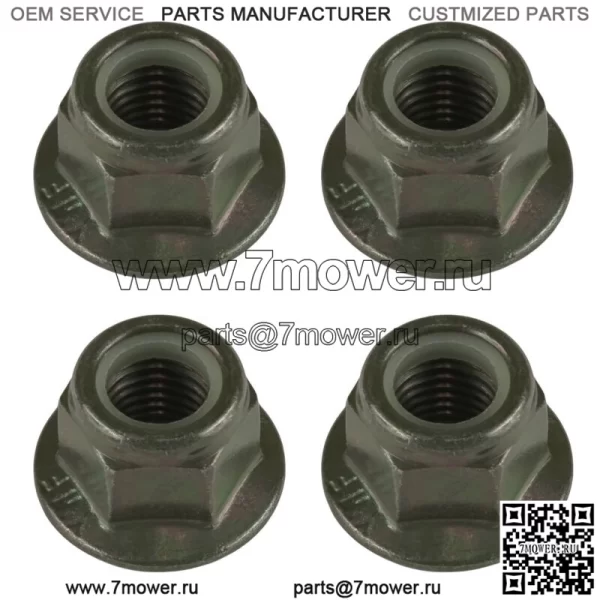 4x гайки Nyloc с фланцем для крепления амортизатора для Polaris Ranger Crew XP 1000 2021-2022 (для: Polaris)