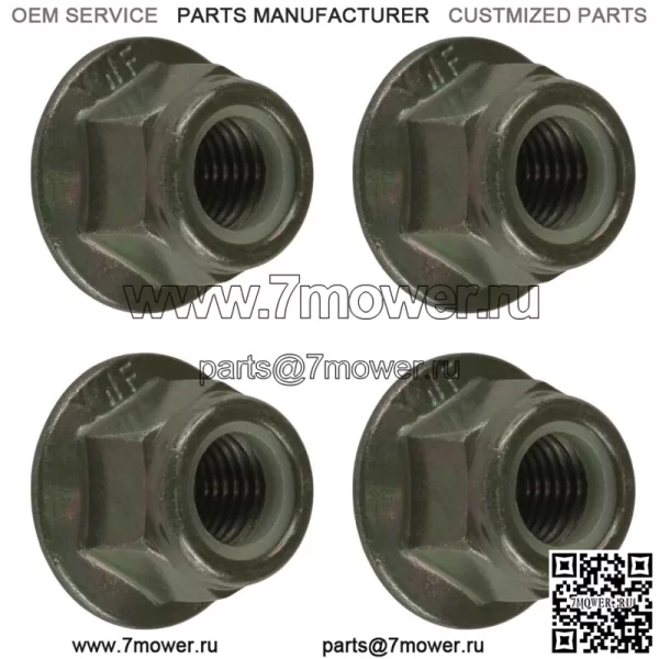 4x гайки Nyloc с фланцем для крепления амортизатора для Polaris Ranger Crew XP 1000 2021-2022 (для: Polaris) - Image 4