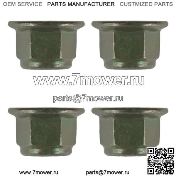 4x гайки Nyloc с фланцем для крепления амортизатора для Polaris Ranger XP 1000 2021-2022 (для: Polaris) - Image 5