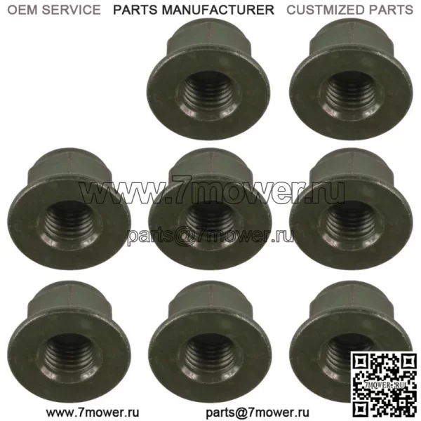 8x фланцевых гаек Nyloc для крепления двигателя для Polaris Ranger Crew XP 1000 2021-2022 (для: Polaris) - Image 3