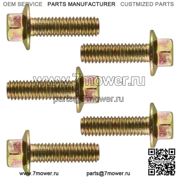 5 болтов сцепления с фланцевой головкой M6x20 для Polaris Ranger Crew XP 1000 2020 2021 2022 (для: Polaris) - Image 3
