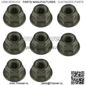 8x фланцевых гаек Nyloc для крепления двигателя для Polaris Ranger 1000 Full Size 2020-2021 (для: Polaris)