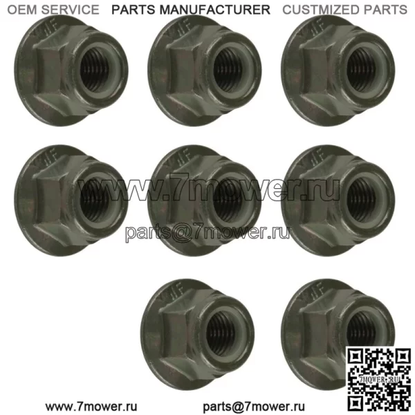 8x фланцевых гаек Nyloc для крепления двигателя для Polaris Ranger 1000 Full Size 2020-2021 (для: Polaris) - Image 4