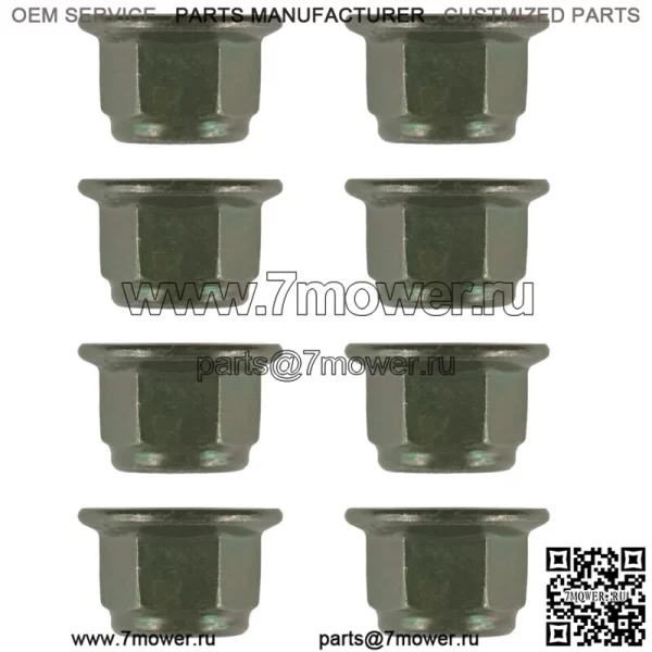 8x фланцевых гаек Nyloc для крепления двигателя для Polaris Ranger 1000 Full Size 2020-2021 (для: Polaris) - Image 5