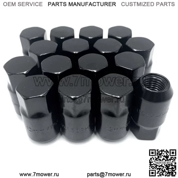 Колесные гайки M12X1,5 для Polaris RZR 1000 Can am Maverick X3, 17 мм, шестигранные, 16 шт.