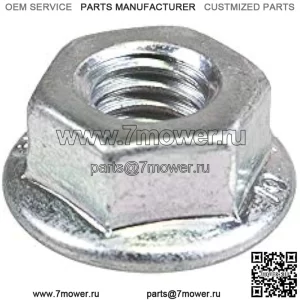 Фланцевая гайка OEM M6 John Deere 1023E 1025R 110 220 320 3032E 4210 4410 445 455 G110 GT235 GT245 GX345 L120 L130 14M7303