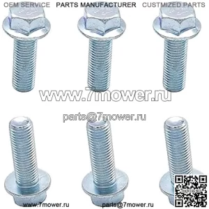 19M7786 Сменные болты лезвия John Deere 19m7786 подходят для John Deere L100 L110 L118 L120 L130 Sabre 1642 1742 2048 GX20250 GX20819 GX20434 (6 шт.)