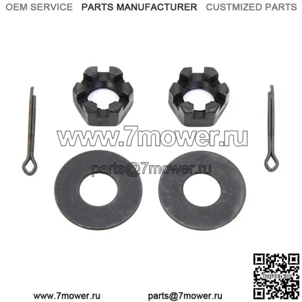 Запасная гайка и стопорный комплект задней оси Parkerized черного цвета Harley G Servi-car (для: Harley-Davidson)