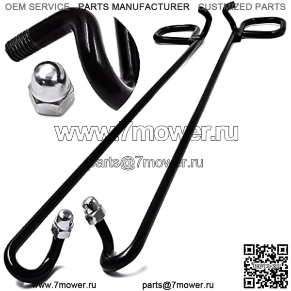 Модернизация OEM-комплекта стопорной колпачковой гайки - VGA12138 VGA12139 Комплект защелок кузова заднего борта слева/справа подходит для серии John Deere Gator