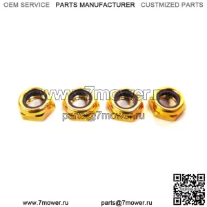 Тонкие нейлоновые стопорные гайки OEM для снегоходов, 1 комплект из 4 шт.) 8041-486