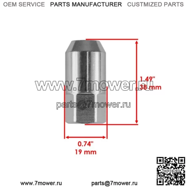 8X колесная гайка 3/8 для Polaris Sportsman 800 EFi 2005 2006 2007 (Для: Polaris Sportsman 800) - Image 2