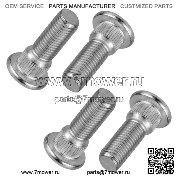 4 шпильки ступицы переднего колеса подходят для Yamaha Rhino 660 YXR660F 4x4 2005 2006-2007 (для: 2006 Yamaha Rhino 660)
