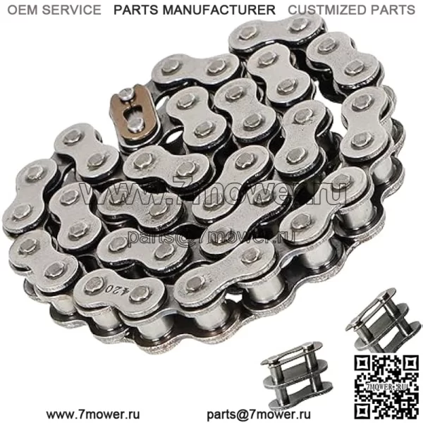 Мини-велосипедная цепь для Coleman CT200U BT200X CT200U-EX Mini Bike Baja Warrior MB165 MB200, передний промежуточный вал-#420, цепь-42 звена