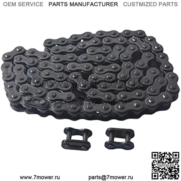 Задняя приводная цепь, 420 90 звеньев, подходит для Coleman CT200U CT200U-EX BT200X 196cc 6,5 л.с. мини-велосипеда MB165 MB200 Baja Warrior Heat Mini Baja Motorsports