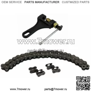 420 Цепь промежуточного вала 42Link + цепной выключатель подходит для Coleman BT200X CT200U Trail 200 CT200U-EX 196cc Powersports Mini Bike Part