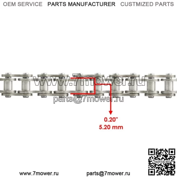 Цепь привода масляного насоса для Polaris General 1000 / General 4 1000 2014-2021 3222191 (для: Polaris) - Image 2