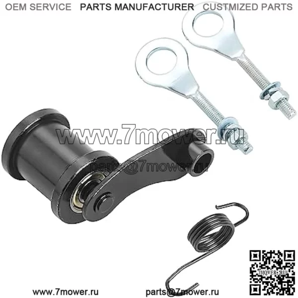 Натяжитель цепи CT200U, ролик 1-3/4 дюйма с регулятором 15 мм для мини-велосипедов Massimo MB200 Hensim Baja Heat Warrior MB165, Coleman Powersports CT200U Trail CT200U-EX BT200X с двигателем 196 куб.см, 212 куб.см, 6,5 л.с.