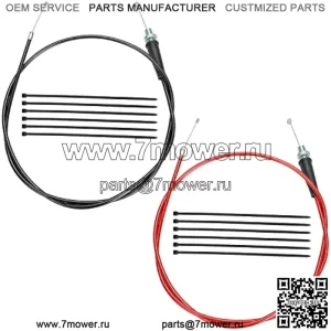 50-дюймовый трос дроссельной заслонки для Predator 196cc 212cc 6,5 л.с. Coleman CT200U CT200U-EX BT200X Baja Warrior MB200 79cc 97cc 2,5 л.с. CT100U CC100X DoodleBug DB30 Motovox MBX10 Monster Moto MM-B80 Мини-велосипед