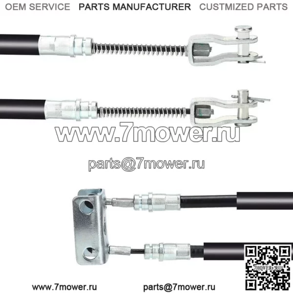 Комплект тормозных тросов для гольф-мобиля для медалиста EZGO TXT 1994-up 70969-G03 со штифтами и зажимами - Image 3
