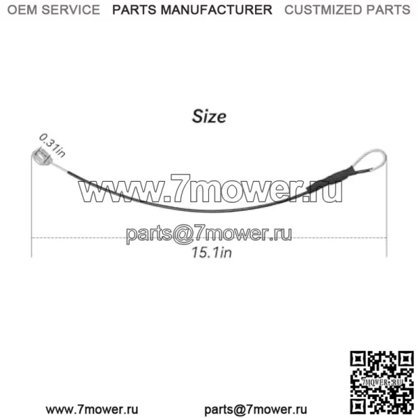 Кабели задней двери заменяют M159508, подходят для John Deere Gators M TE TH TX HPX615E HPX815E XUV625i XUV825i XUV825i S4 XUV835R XUM865E XUU865M XUV865R TX 4X2 TX Turf, 2 шт. - Image 2