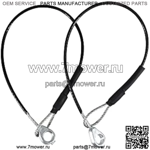 Кабель задней двери M159508, 2 шт., совместим с John Deere Gators M TE TH TX XUV TH 6x4 TX 4X2 HPX615E HPX815E XUV865R XUV825E XUV825M XUV835E XUV835M XUV835R XUV855E XUV865E XUV865M