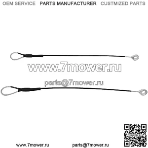 M159508 Тросы задней двери, совместимые с John Deere Gators M TE TH TX XUV HPX615E HPX815E XUV865R XUV825E XUV825M XUV835E XUV835M XUV835R XUV855E XUV865E XUV865M Кабель оборудования задней двери, 2 шт.