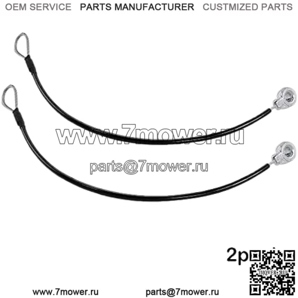 E-M159508-SET Трос задней двери (2 шт.) для John Deere Gator HPX615E, HPX815E, M-Gator A1 (Military 6X4 Gator), TE Gator, TH 6x4 Gator (дизель), TH 6x4 Gator (газ), TX 4X2 Gator, +++ - Image 2