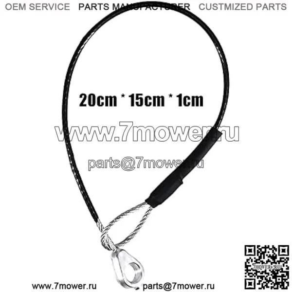 Комплект из 2 кабелей для задней двери, замена M159508, подходит для John Deere Gators M TE TH TX XUV TH 6x4 TX 4X2 XUV865R XUV 825E HPX615E HPX815E, замена задней опоры задней двери - Image 2