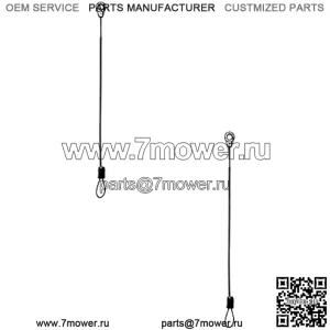 2 троса задней двери M159508 Подходит для John Deere Подходит для Gator HPX615E HPX815E США