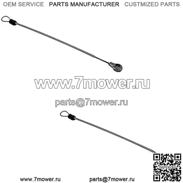 2 троса задней двери M159508 Подходит для John Deere Подходит для Gator HPX615E HPX815E США - Image 2